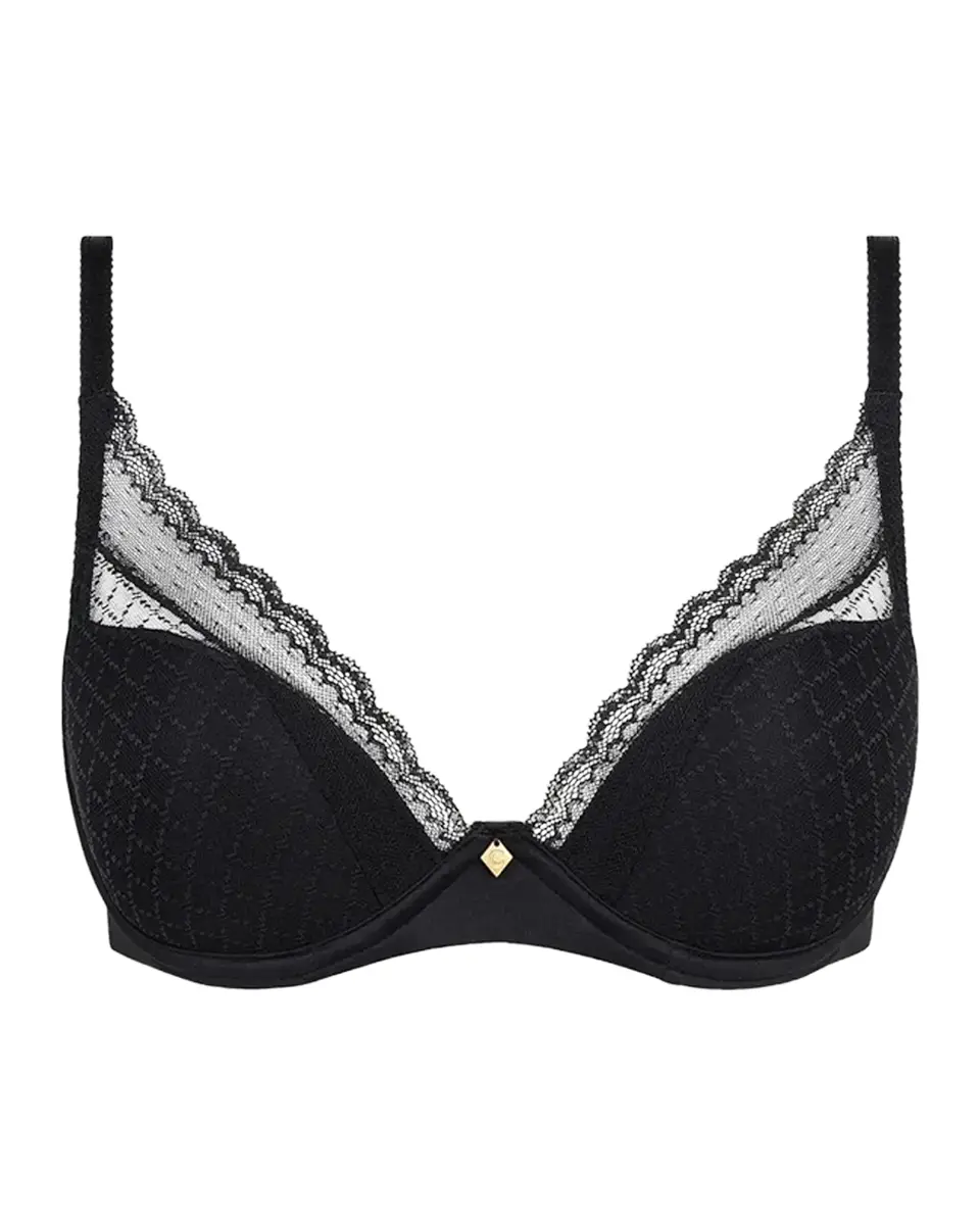 Chantelle Magique Minimize Lace-Trim Satin Bra | Thumbnail 2