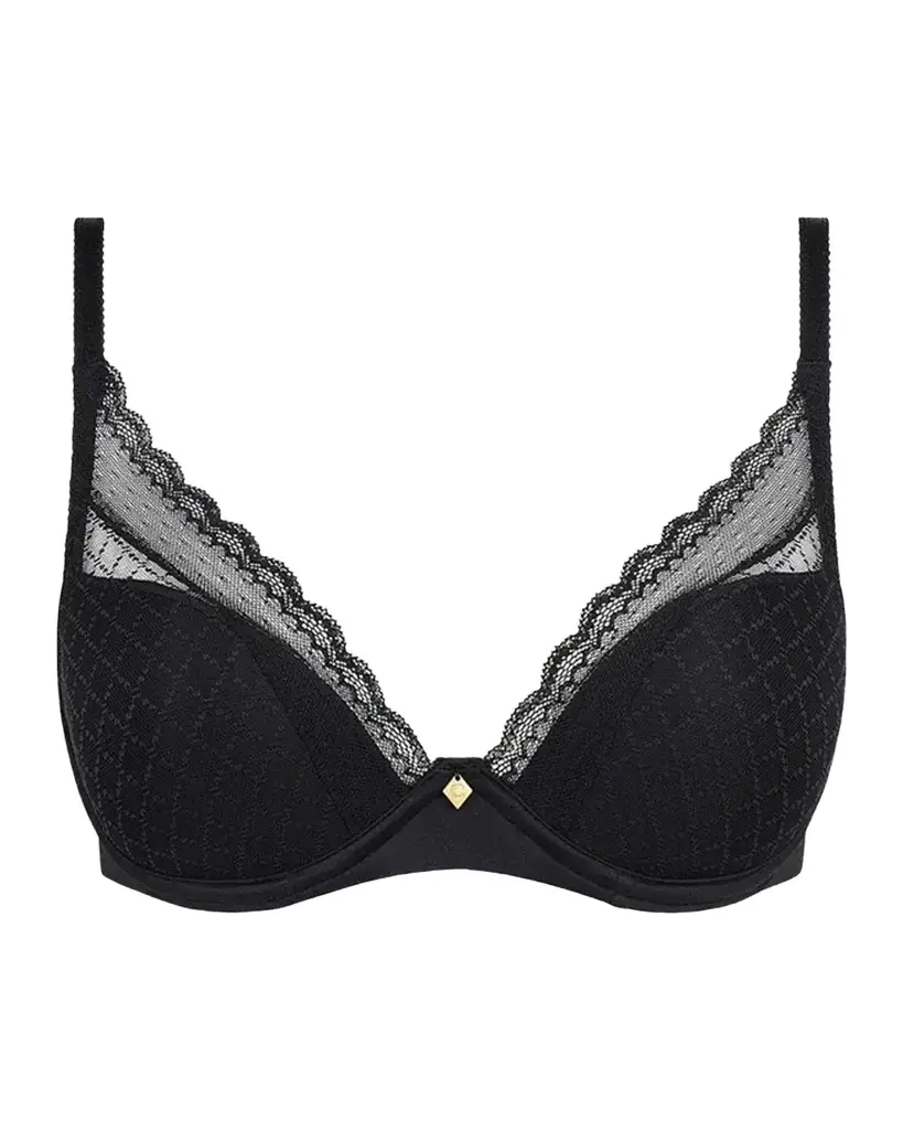 Chantelle Magique Minimize Lace-Trim Satin Bra