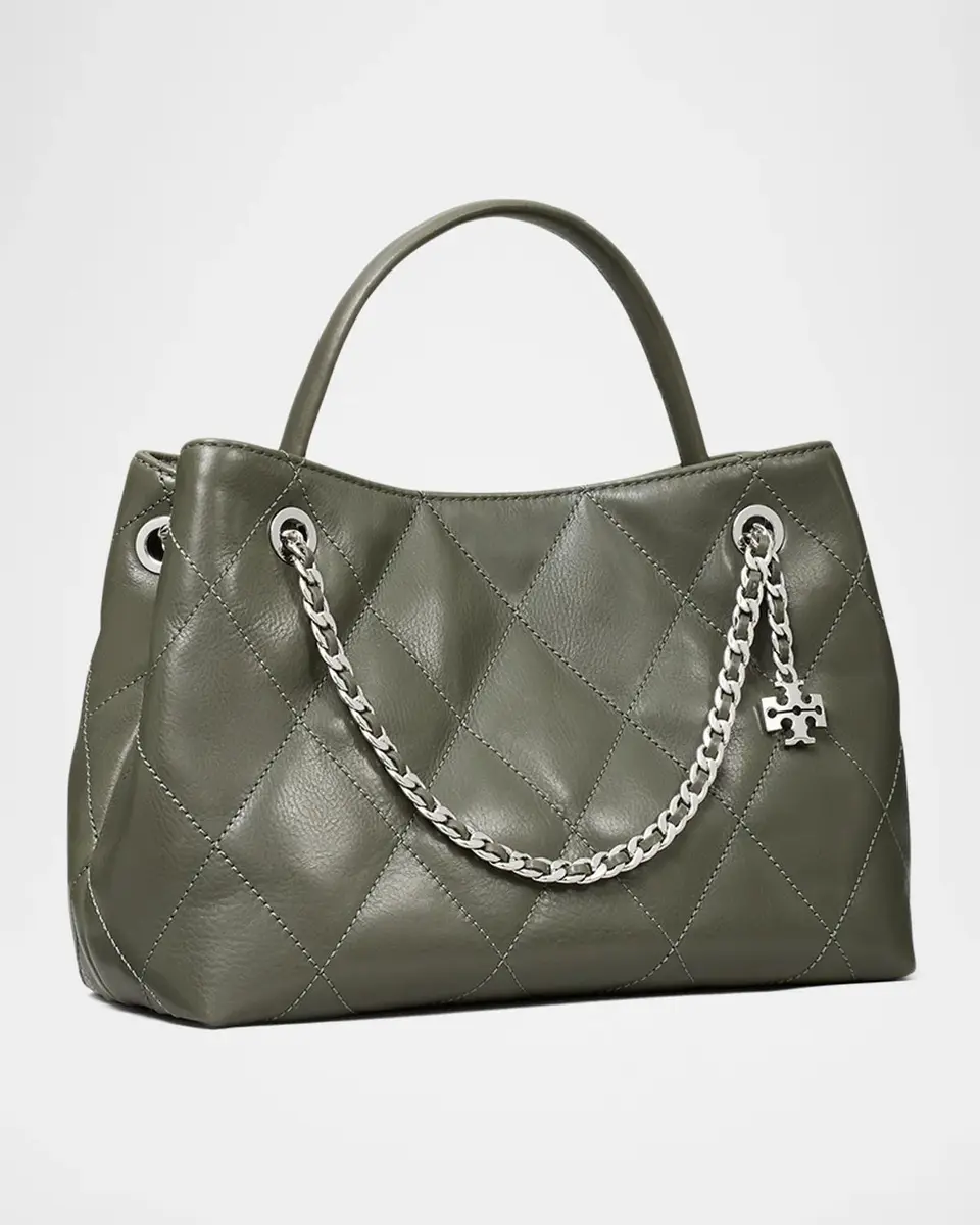 Tory Burch Fleming Small Quilted Leather Carryall Bag | Thumbnail 2 Tory Burch Fleming Small Quilted Leather Carryall Bag | Thumbnail 2