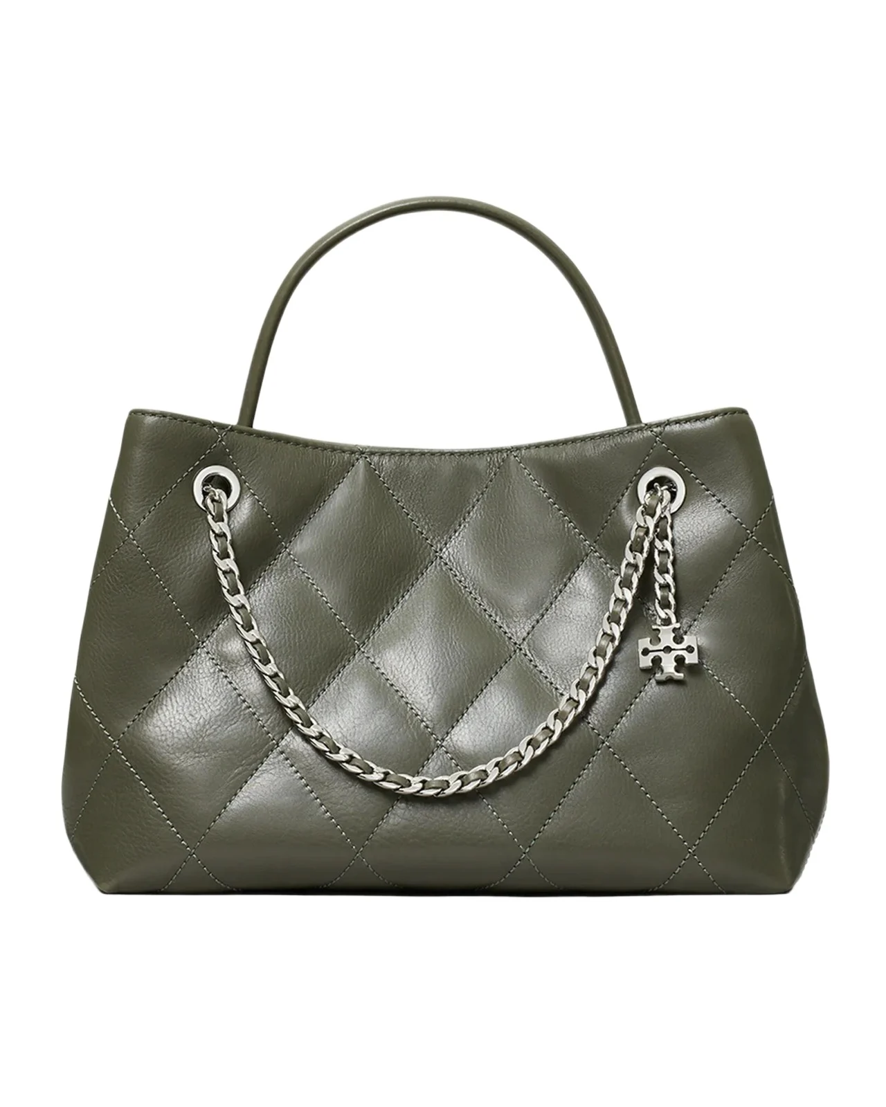 Fleming Small Quilted Leather Carryall Bag