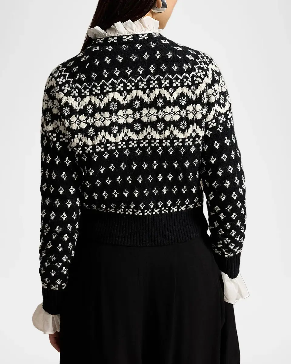 Ralph Lauren Fair Isle-Style Wool-Blend Cardigan | Thumbnail 3 Ralph Lauren Fair Isle-Style Wool-Blend Cardigan | Thumbnail 3