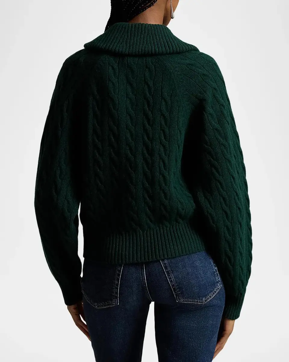 Ralph Lauren Cable-Knit Wool-Cashmere Cardigan | Thumbnail 3 Ralph Lauren Cable-Knit Wool-Cashmere Cardigan | Thumbnail 3