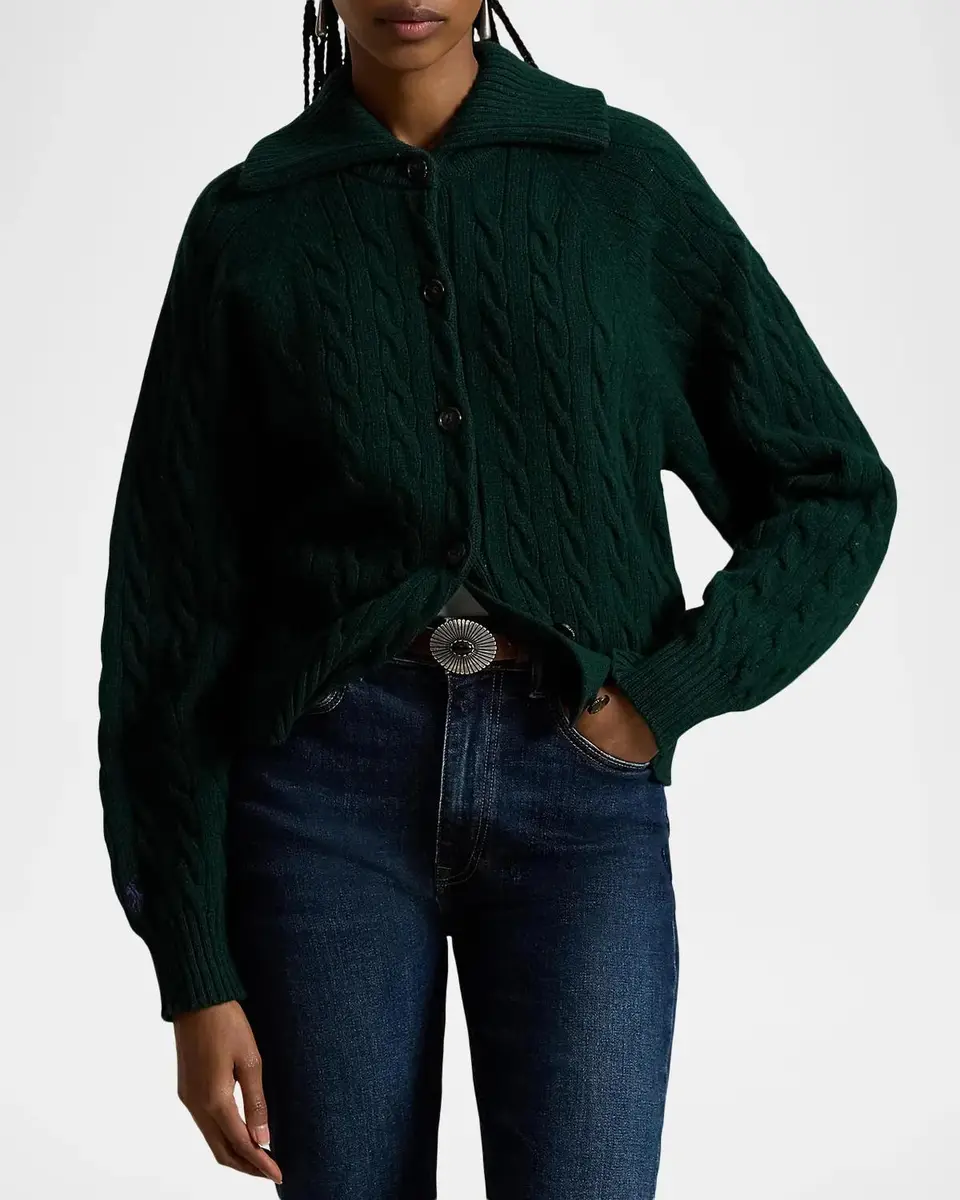 Ralph Lauren Cable-Knit Wool-Cashmere Cardigan | Thumbnail 4 Ralph Lauren Cable-Knit Wool-Cashmere Cardigan | Thumbnail 4
