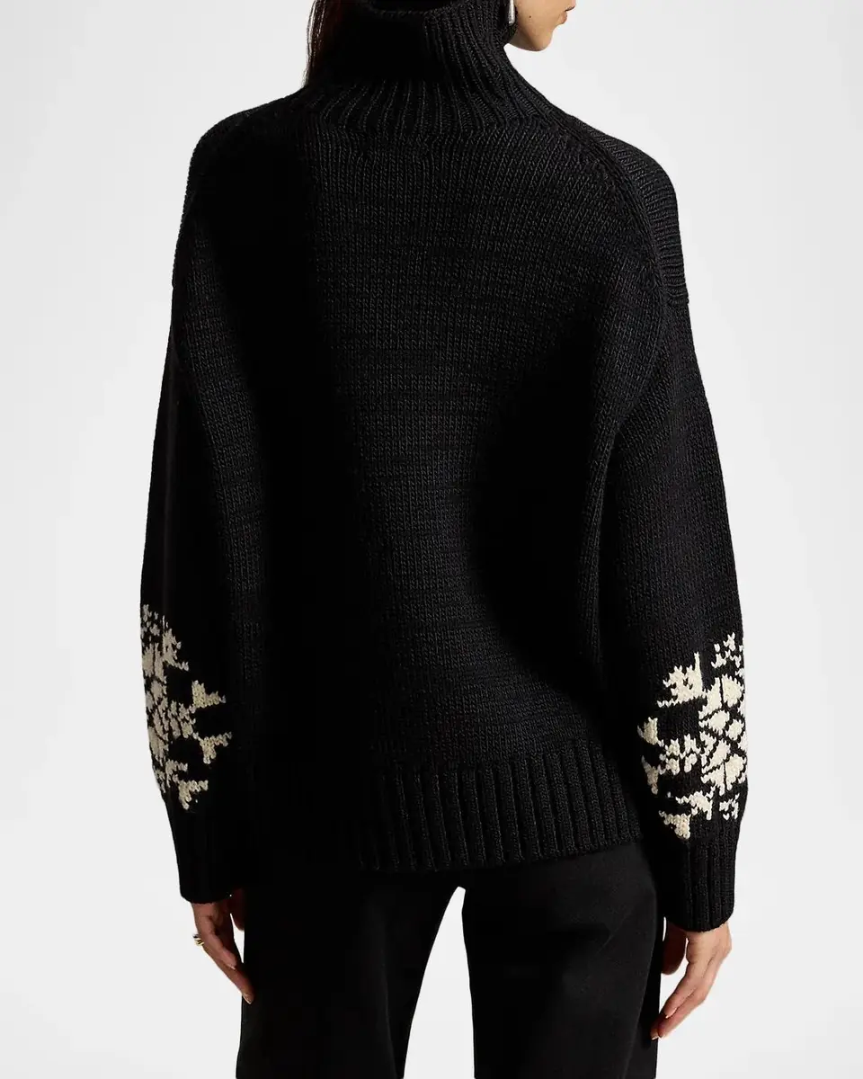 Ralph Lauren Snowflake Turtleneck Wool-Blend Sweater | Thumbnail 3 Ralph Lauren Snowflake Turtleneck Wool-Blend Sweater | Thumbnail 3
