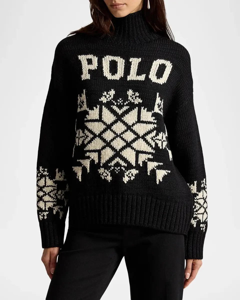 Ralph Lauren Snowflake Turtleneck Wool-Blend Sweater | Thumbnail 4 Ralph Lauren Snowflake Turtleneck Wool-Blend Sweater | Thumbnail 4