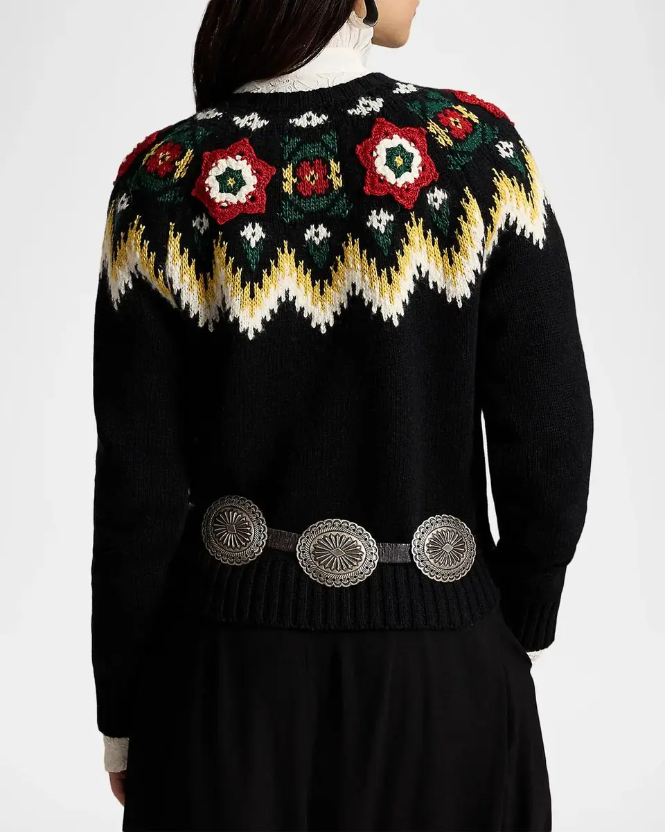 Ralph Lauren Fair-Isle-Inspired Wool-Cotton Sweater | Thumbnail 3 Ralph Lauren Fair-Isle-Inspired Wool-Cotton Sweater | Thumbnail 3