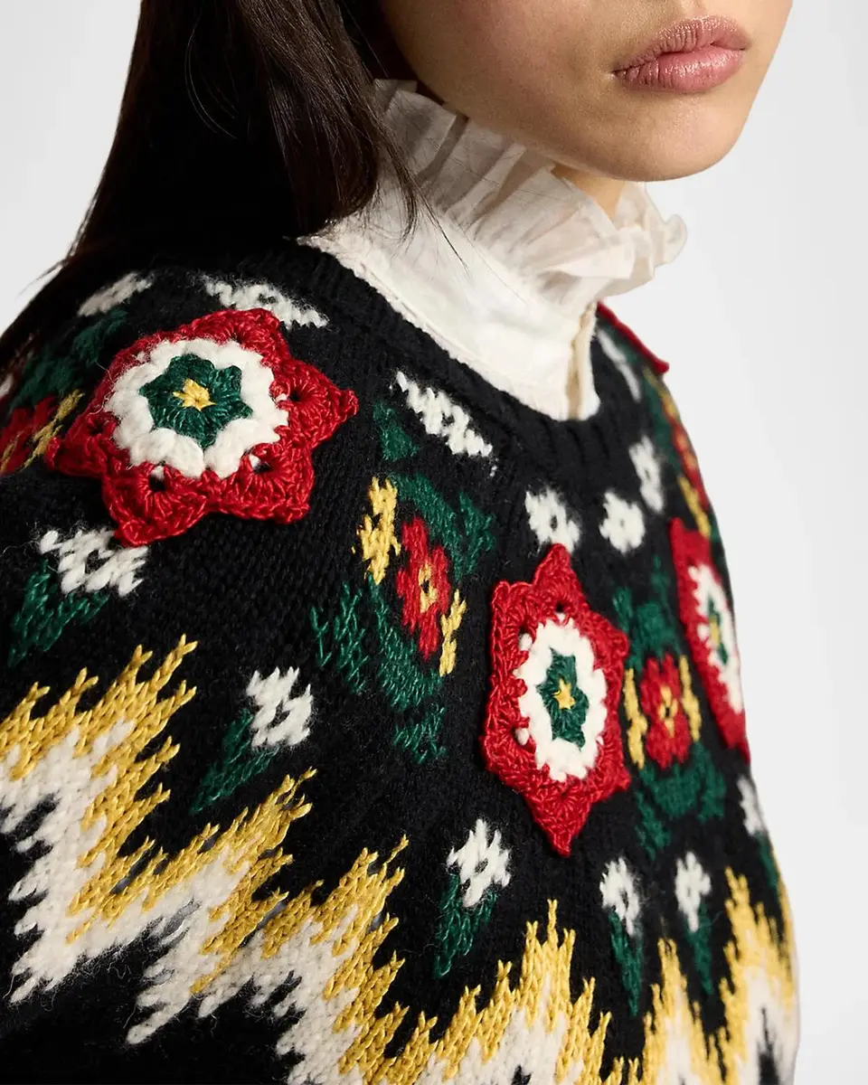 Ralph Lauren Fair-Isle-Inspired Wool-Cotton Sweater | Thumbnail 5 Ralph Lauren Fair-Isle-Inspired Wool-Cotton Sweater | Thumbnail 5