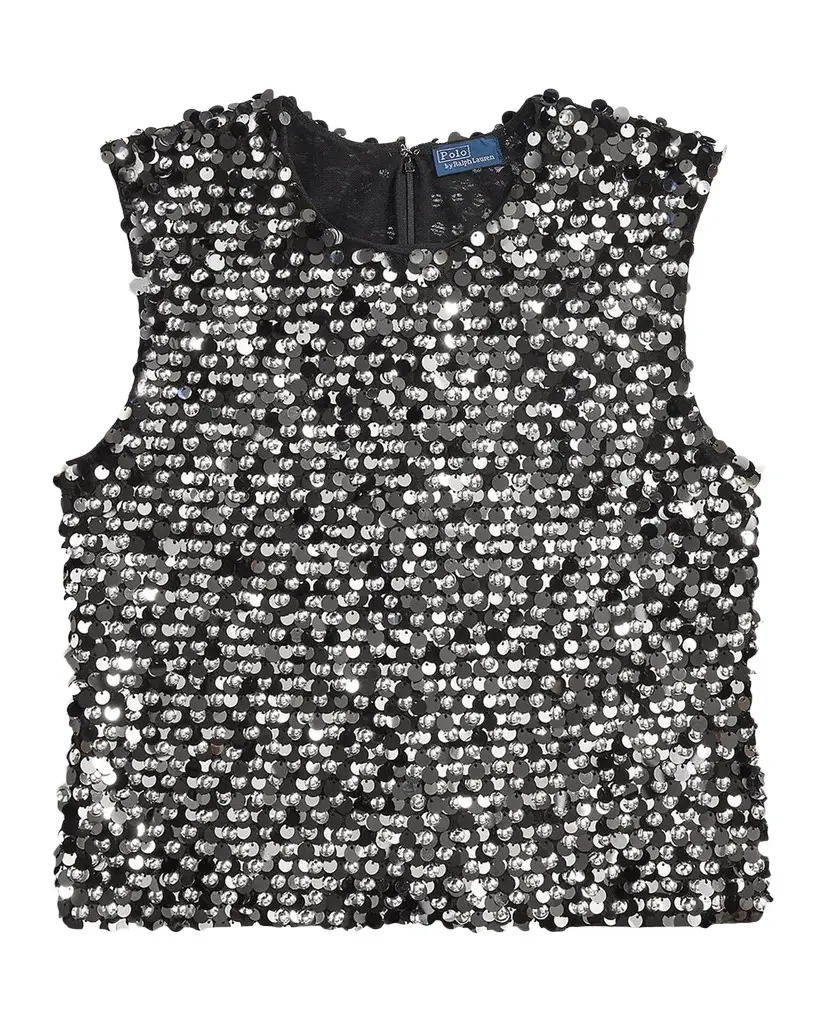 Polo Ralph Lauren Sequined Mesh Tank