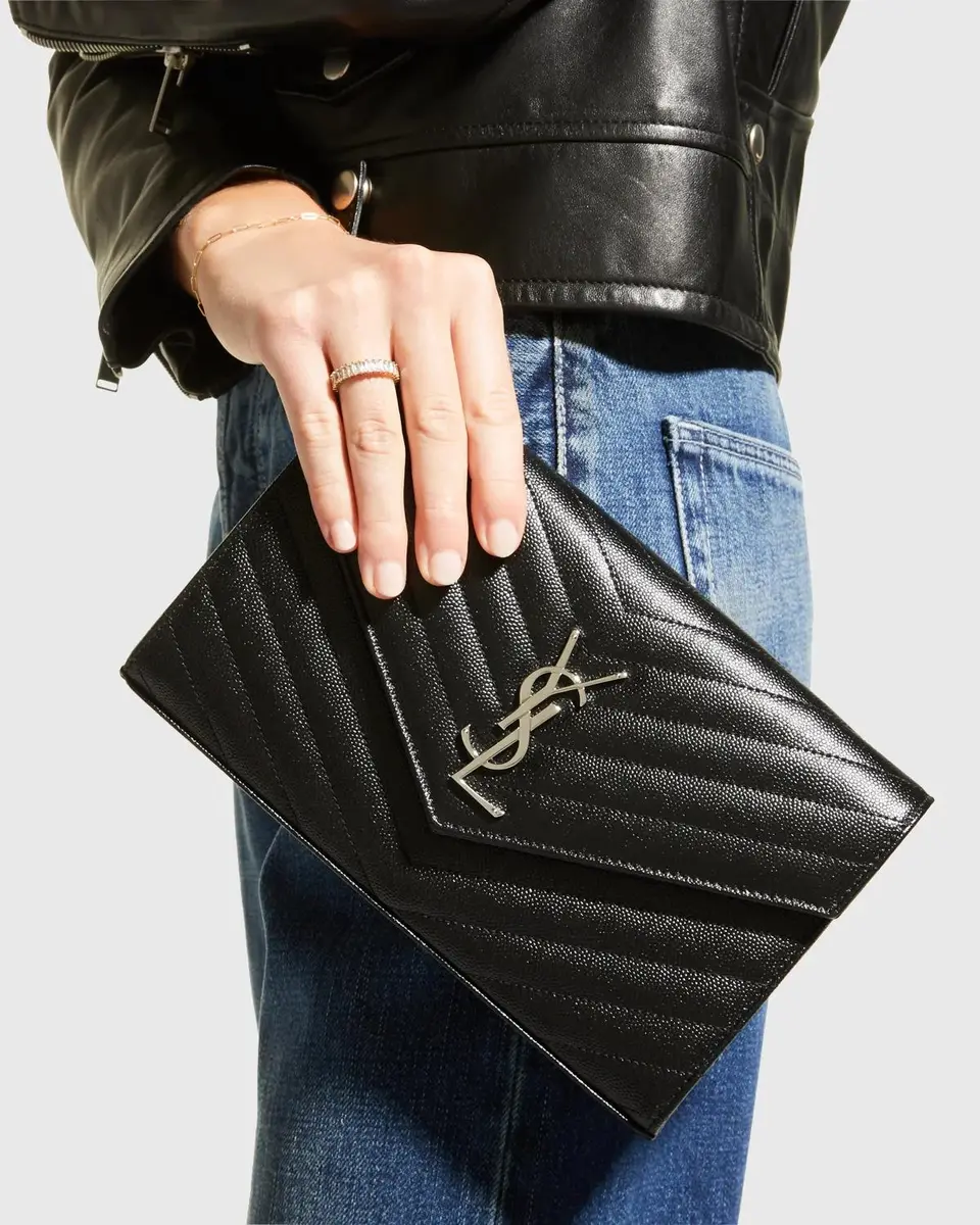 Saint Laurent YSL Quilted Pebbled Leather Crossbody Bag | Thumbnail 2