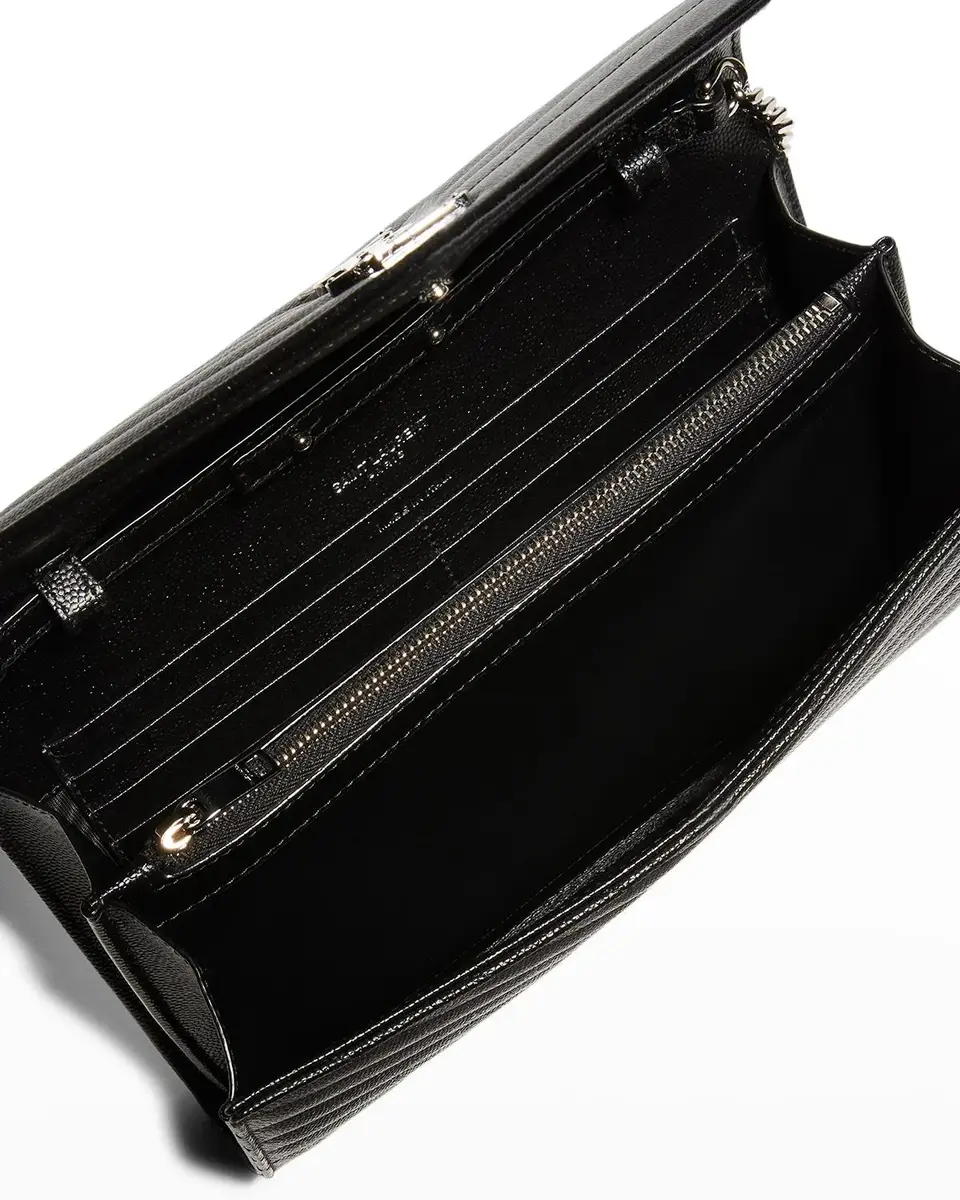 Saint Laurent YSL Quilted Pebbled Leather Crossbody Bag | Thumbnail 5