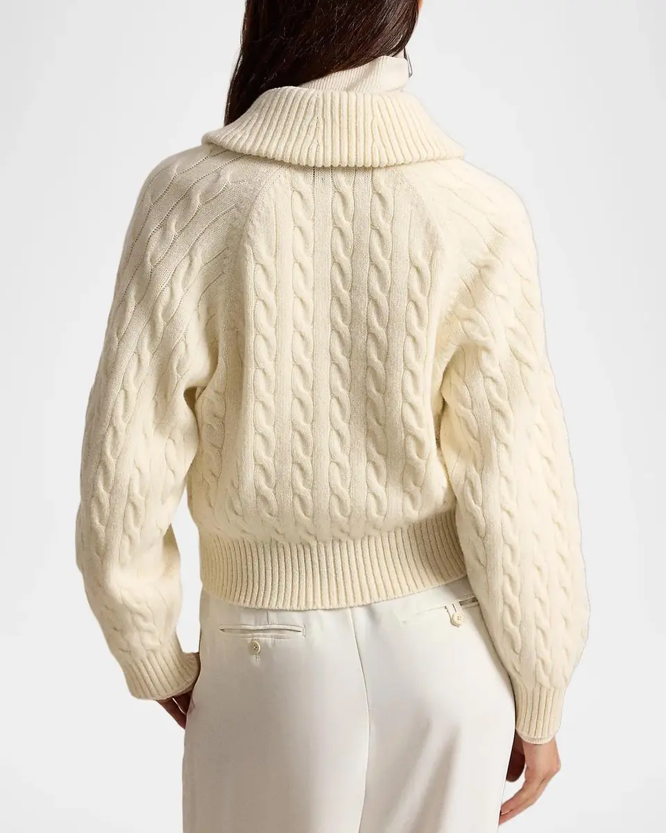Ralph Lauren Cable-Knit Wool-Cashmere Cardigan | Thumbnail 3 Ralph Lauren Cable-Knit Wool-Cashmere Cardigan | Thumbnail 3