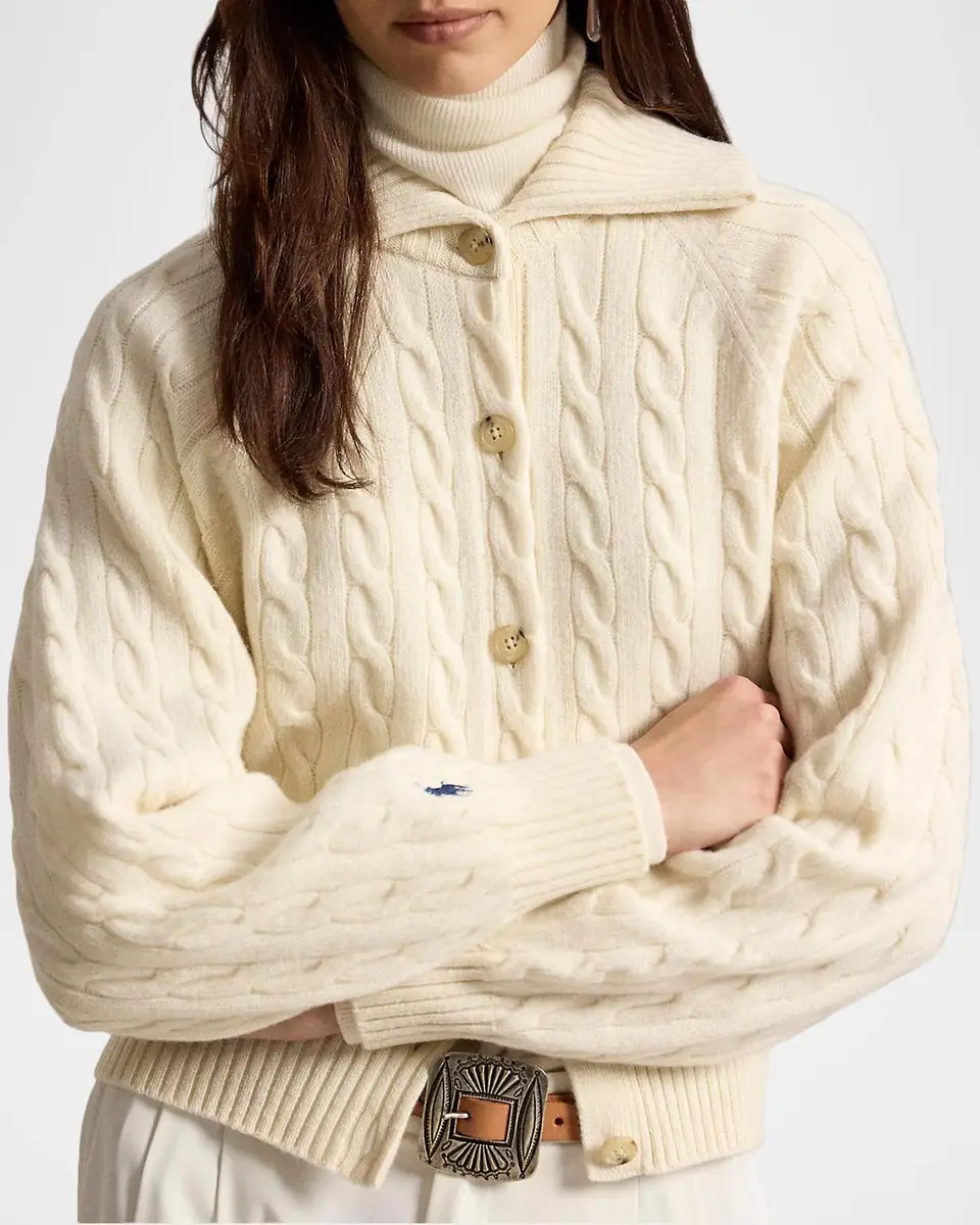 Ralph Lauren Cable-Knit Wool-Cashmere Cardigan | Thumbnail 5 Ralph Lauren Cable-Knit Wool-Cashmere Cardigan | Thumbnail 5