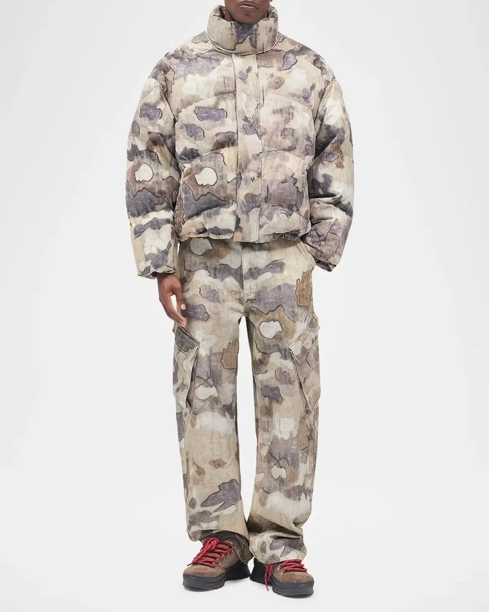 Represent Men's Camouflage Cotton Canvas Cargo Pants | Thumbnail 2 Represent Men's Camouflage Cotton Canvas Cargo Pants | Thumbnail 2