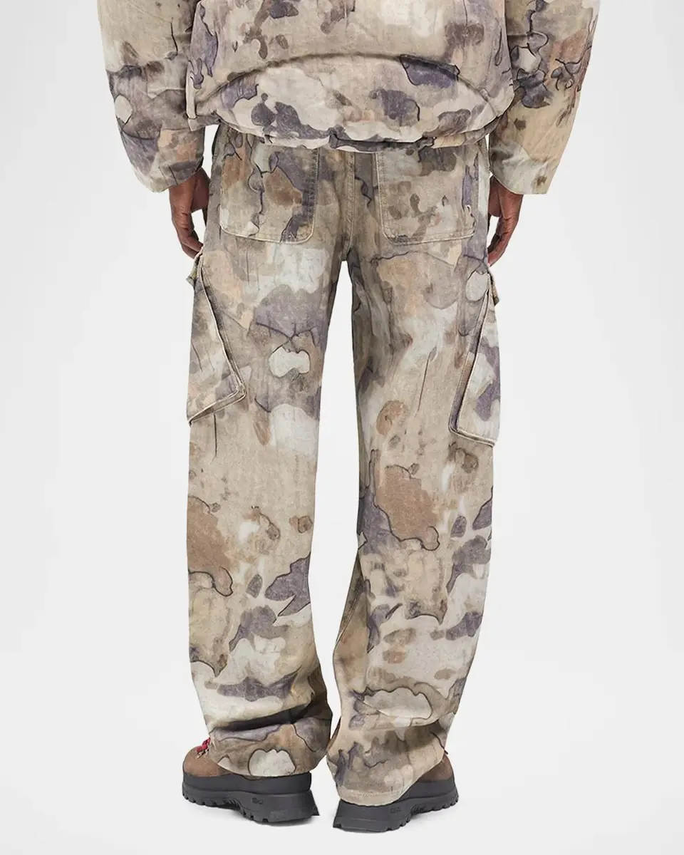 Represent Men's Camouflage Cotton Canvas Cargo Pants | Thumbnail 3 Represent Men's Camouflage Cotton Canvas Cargo Pants | Thumbnail 3