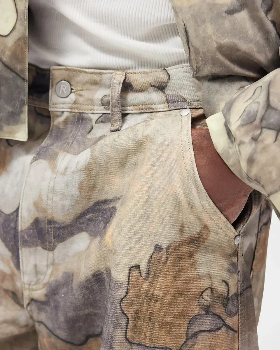 Represent Men's Camouflage Cotton Canvas Cargo Pants | Thumbnail 5 Represent Men's Camouflage Cotton Canvas Cargo Pants | Thumbnail 5
