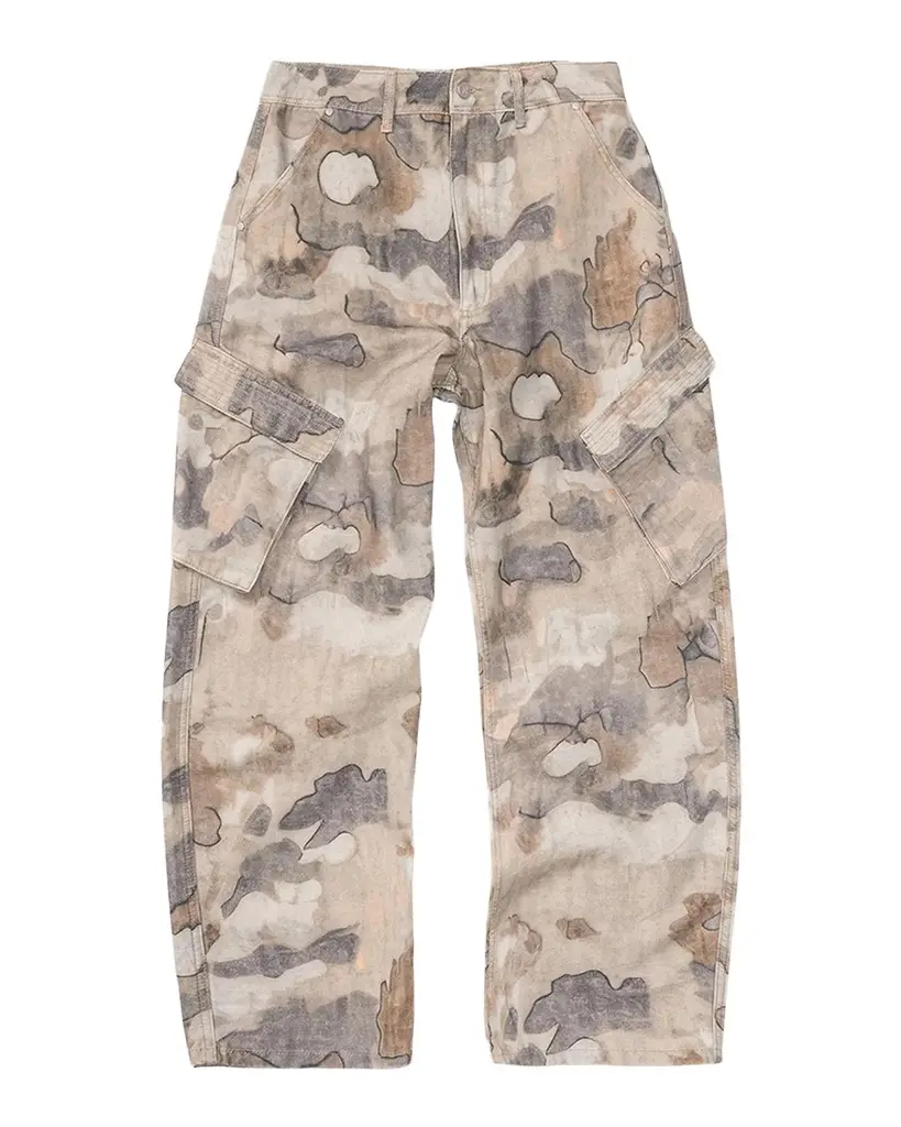 Represent Men's Camouflage Cotton Canvas Cargo Pants