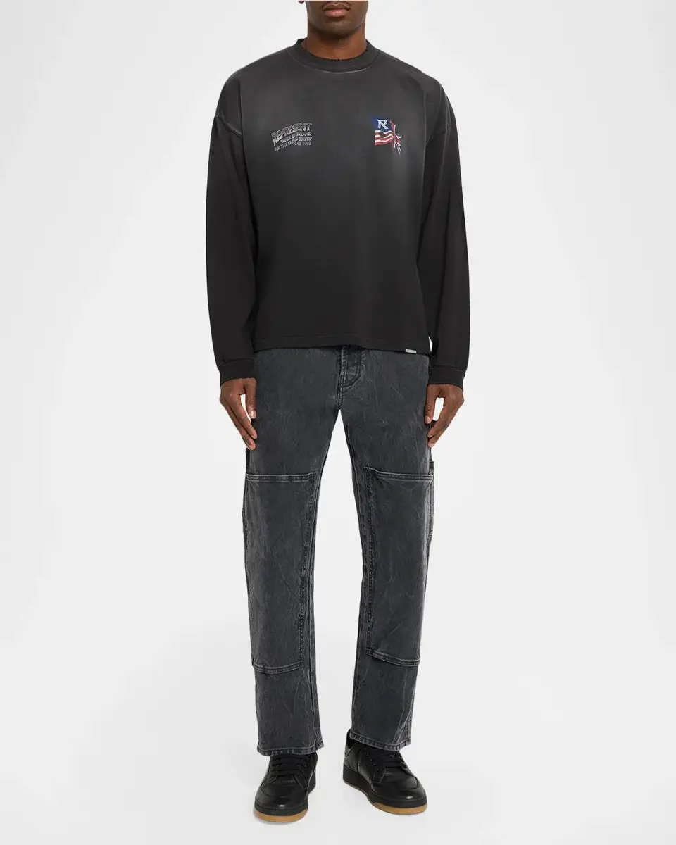 Represent Men's Tour 1993 Graphic Cotton Sweatshirt | Thumbnail 2 Represent Men's Tour 1993 Graphic Cotton Sweatshirt | Thumbnail 2
