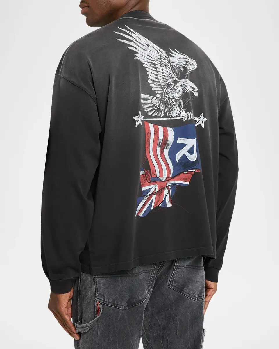 Represent Men's Tour 1993 Graphic Cotton Sweatshirt | Thumbnail 3 Represent Men's Tour 1993 Graphic Cotton Sweatshirt | Thumbnail 3