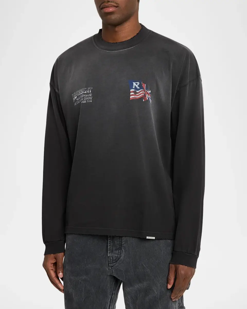 Represent Men's Tour 1993 Graphic Cotton Sweatshirt | Thumbnail 4 Represent Men's Tour 1993 Graphic Cotton Sweatshirt | Thumbnail 4