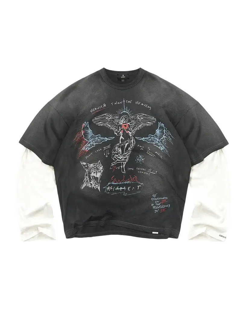 Men's Heavier Than the Heavens Layered Graphic Shirt Men's Heavier Than the Heavens Layered Graphic Shirt