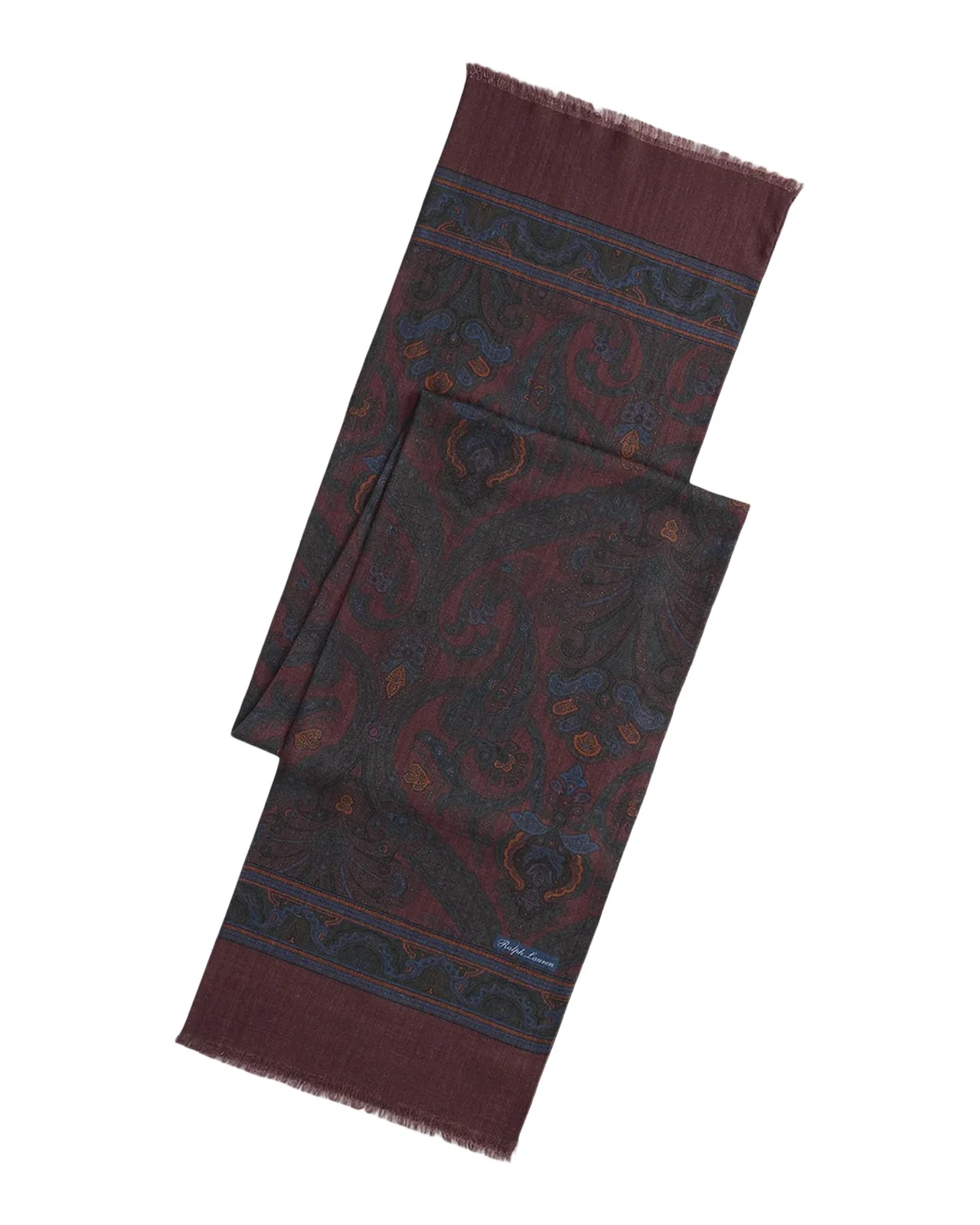 Men's Paisley Cashmere-Silk Scarf