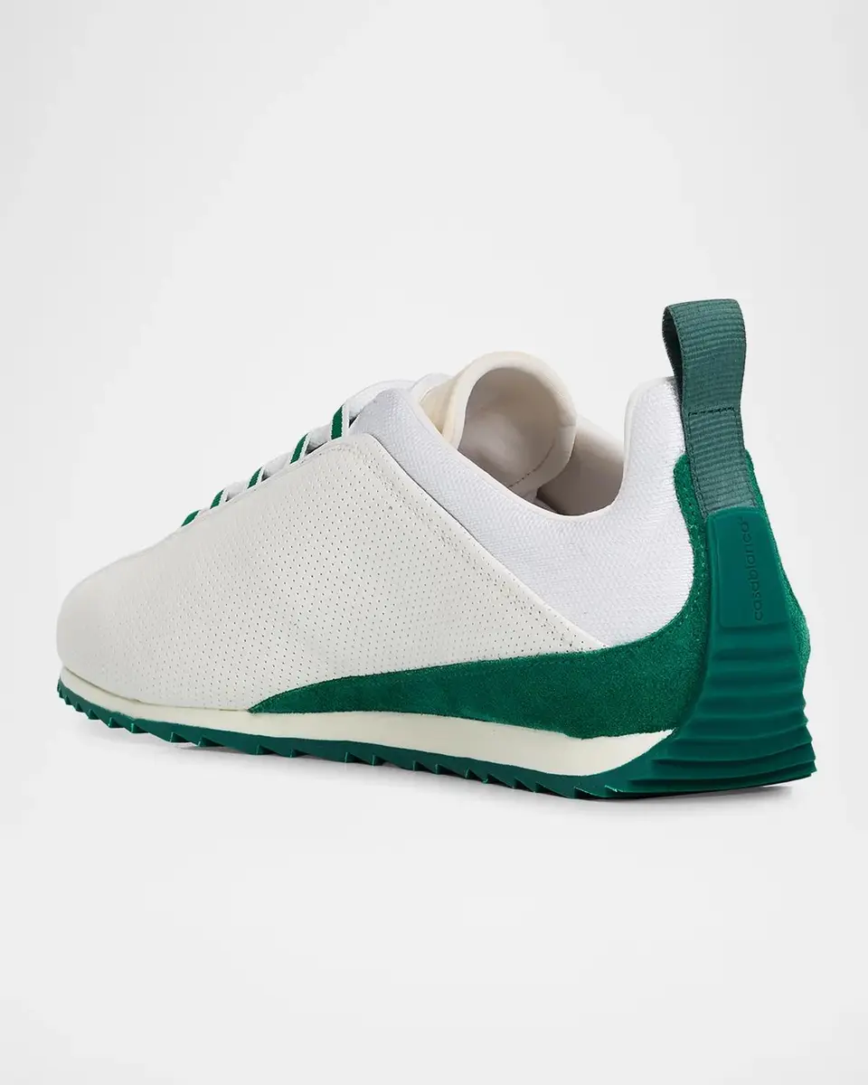 Casablanca Men's Logo Khopesh Leather Low-Top Sneakers | Thumbnail 2 Casablanca Men's Logo Khopesh Leather Low-Top Sneakers | Thumbnail 2