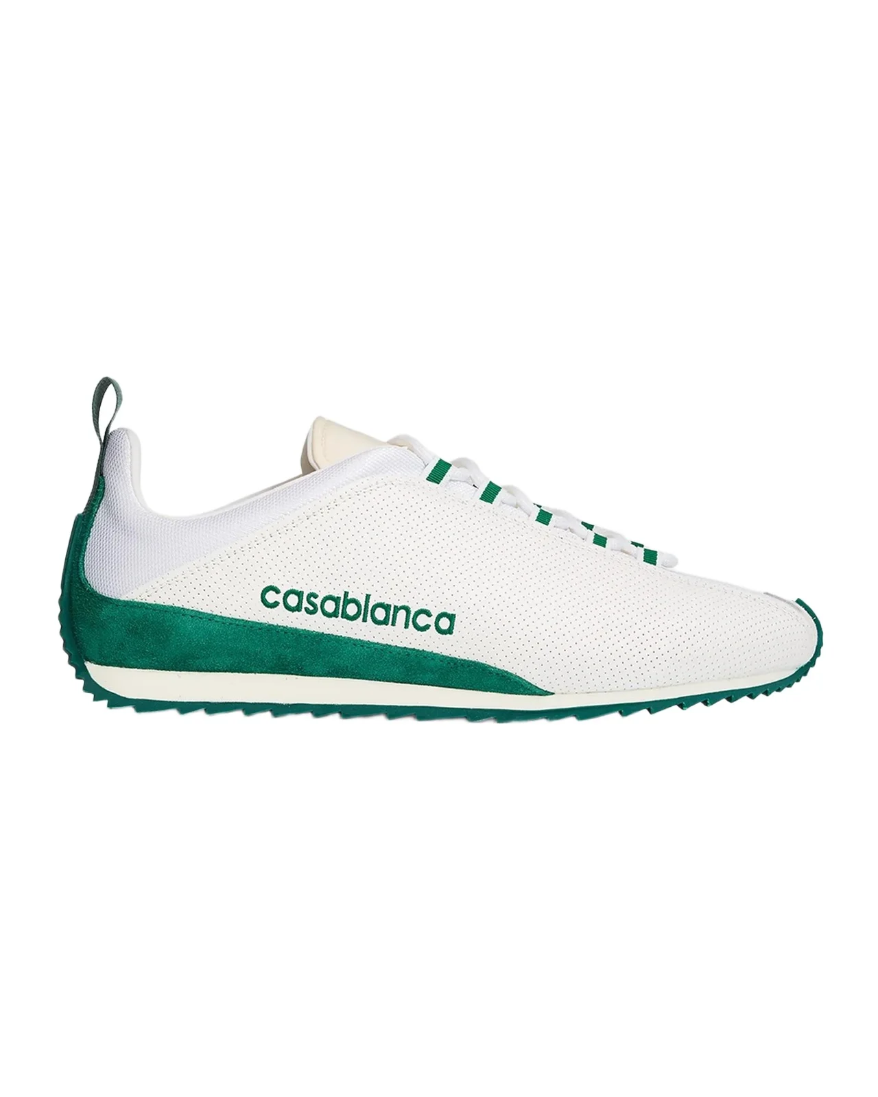 Casablanca Men's Logo Khopesh Leather Low-Top Sneakers