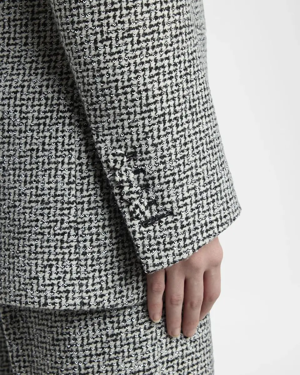 Tom Ford Sequined Broken Chevron Tweed Single-Breasted Western Jacket | Thumbnail 5 Tom Ford Sequined Broken Chevron Tweed Single-Breasted Western Jacket | Thumbnail 5