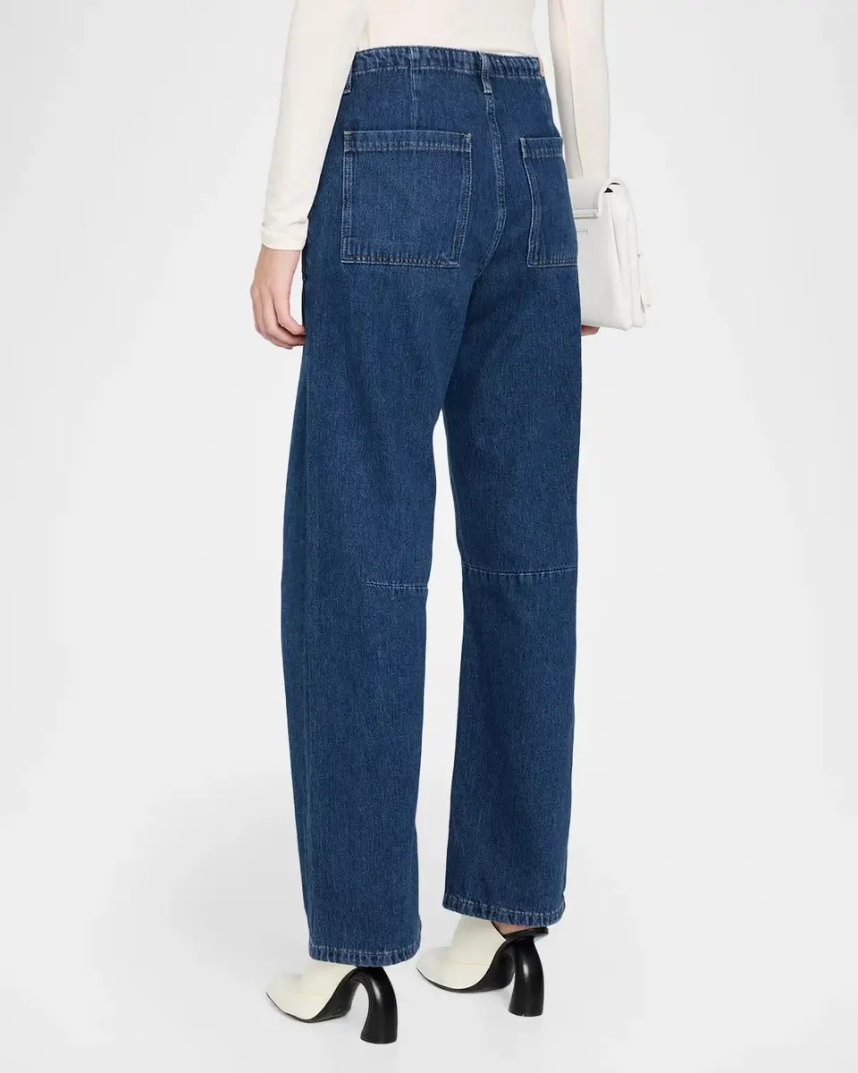 Le Jean Utility Mid-Rise Soft Barrel-Leg Jeans | Thumbnail 3 Le Jean Utility Mid-Rise Soft Barrel-Leg Jeans | Thumbnail 3
