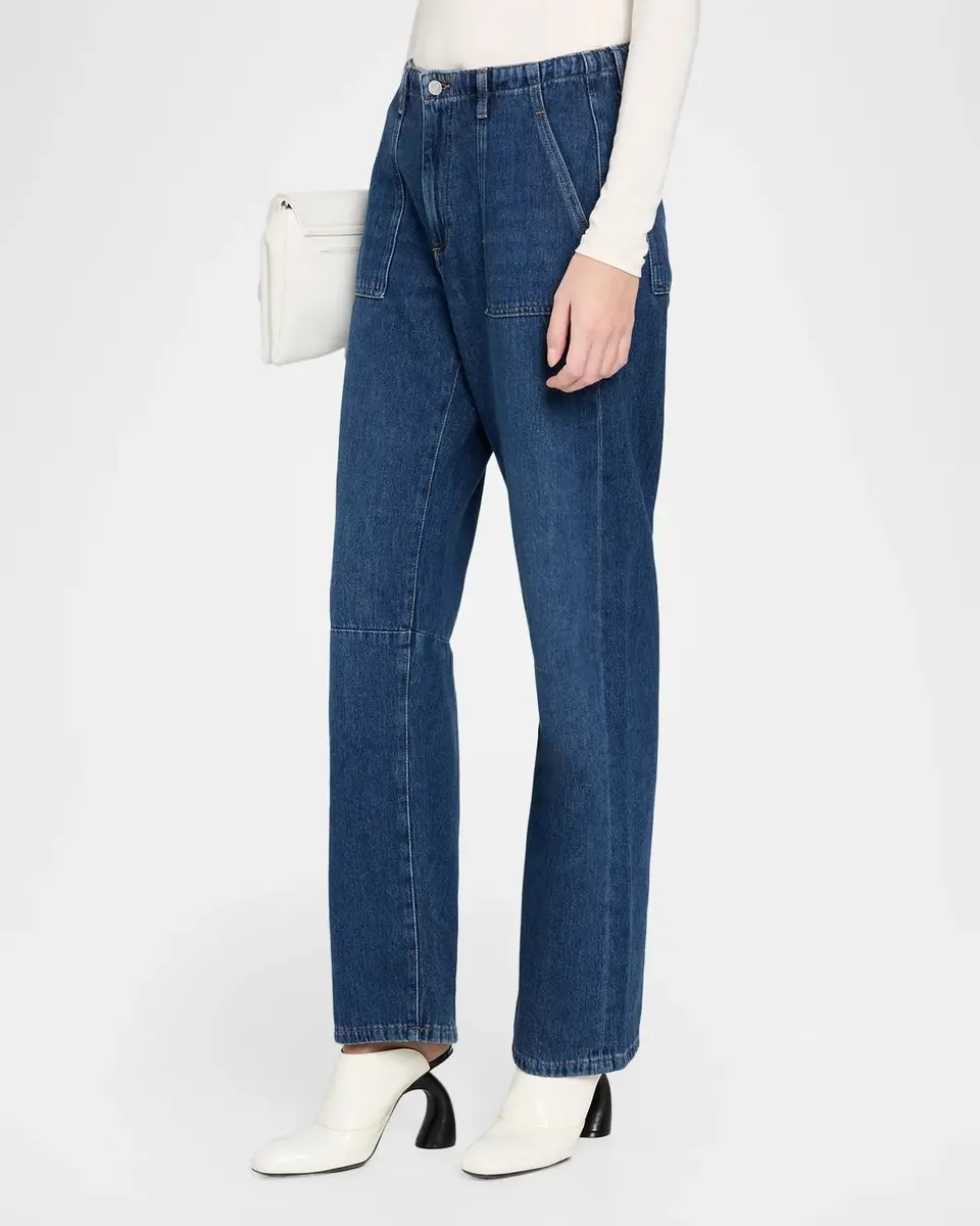Le Jean Utility Mid-Rise Soft Barrel-Leg Jeans | Thumbnail 4 Le Jean Utility Mid-Rise Soft Barrel-Leg Jeans | Thumbnail 4