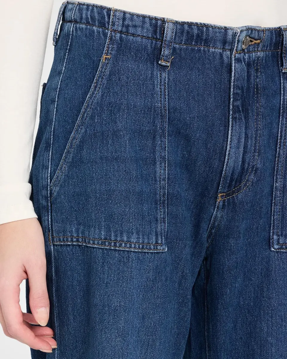 Le Jean Utility Mid-Rise Soft Barrel-Leg Jeans | Thumbnail 5 Le Jean Utility Mid-Rise Soft Barrel-Leg Jeans | Thumbnail 5