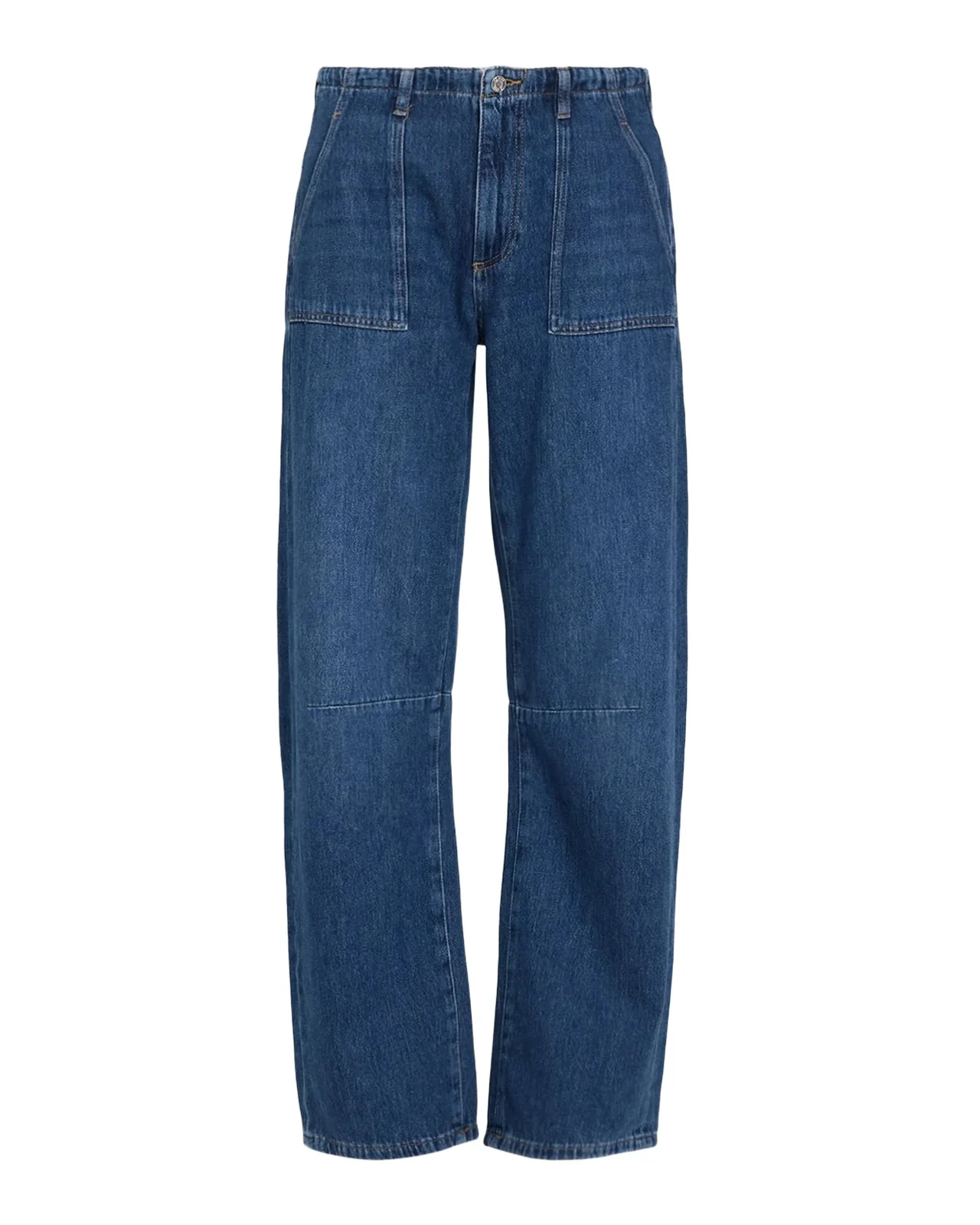 Le Jean Utility Mid-Rise Soft Barrel-Leg Jeans