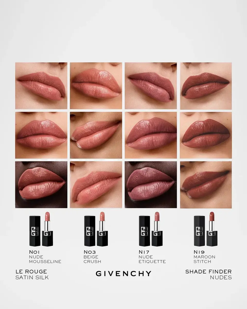 Givenchy Le Rouge Satin Silk Hydrating Long Wear Lipstick | Thumbnail 6 Givenchy Le Rouge Satin Silk Hydrating Long Wear Lipstick | Thumbnail 6