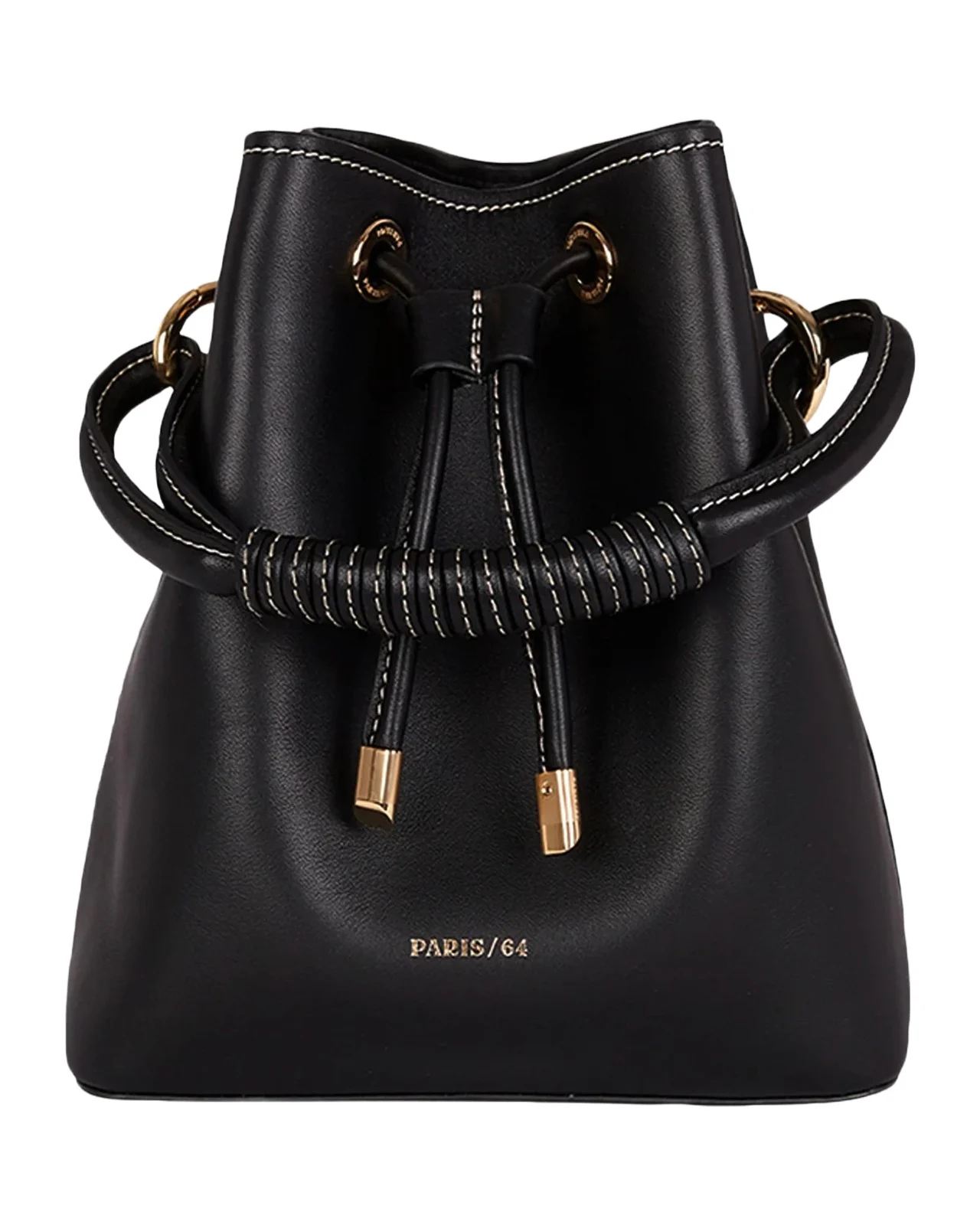 PARIS/64 Studio Leather Bucket Crossbody Bag
