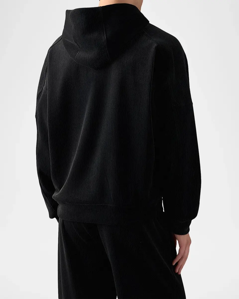 Moose Knuckles Men's Preston Velour Hoodie | Thumbnail 3