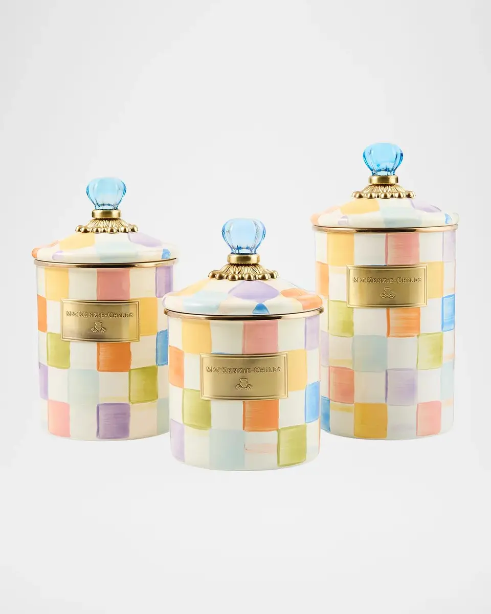MacKenzie-Childs Confetti Check Small Canister | Thumbnail 2 MacKenzie-Childs Confetti Check Small Canister | Thumbnail 2