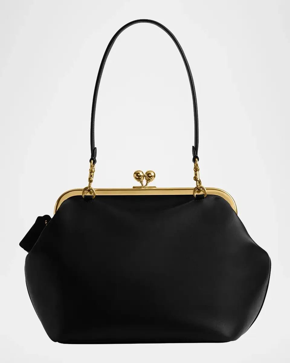 Coach Kisslock Leather Carryall Shoulder Bag | Thumbnail 7 Coach Kisslock Leather Carryall Shoulder Bag | Thumbnail 7
