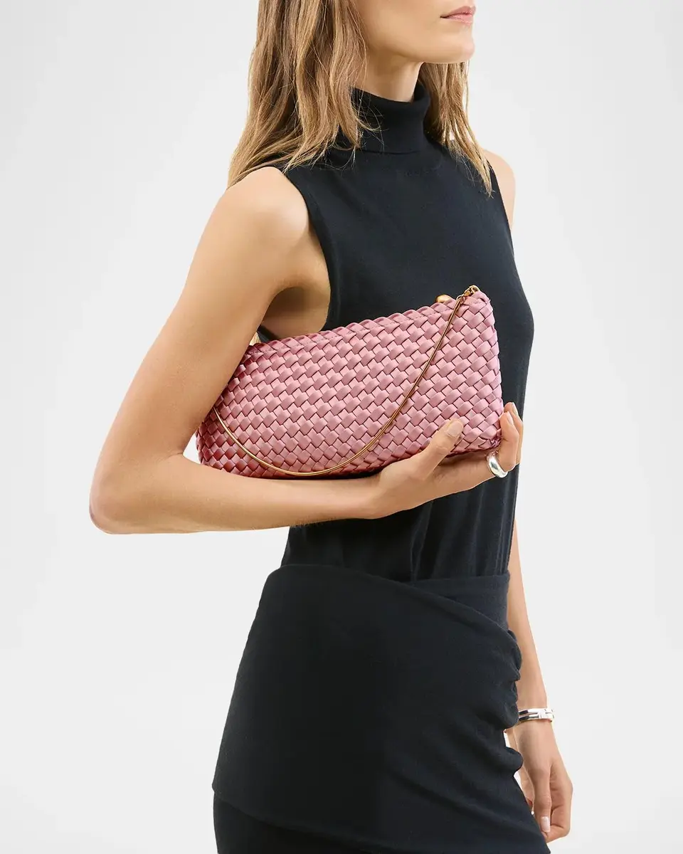 Naghedi Gala Woven Satin Clutch | Thumbnail 2 Naghedi Gala Woven Satin Clutch | Thumbnail 2