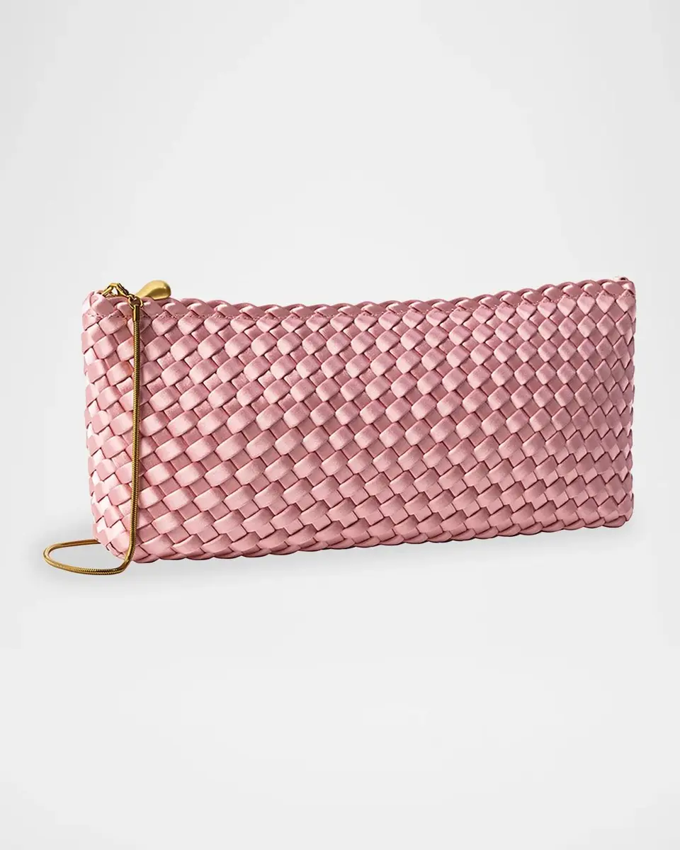 Naghedi Gala Woven Satin Clutch | Thumbnail 3 Naghedi Gala Woven Satin Clutch | Thumbnail 3