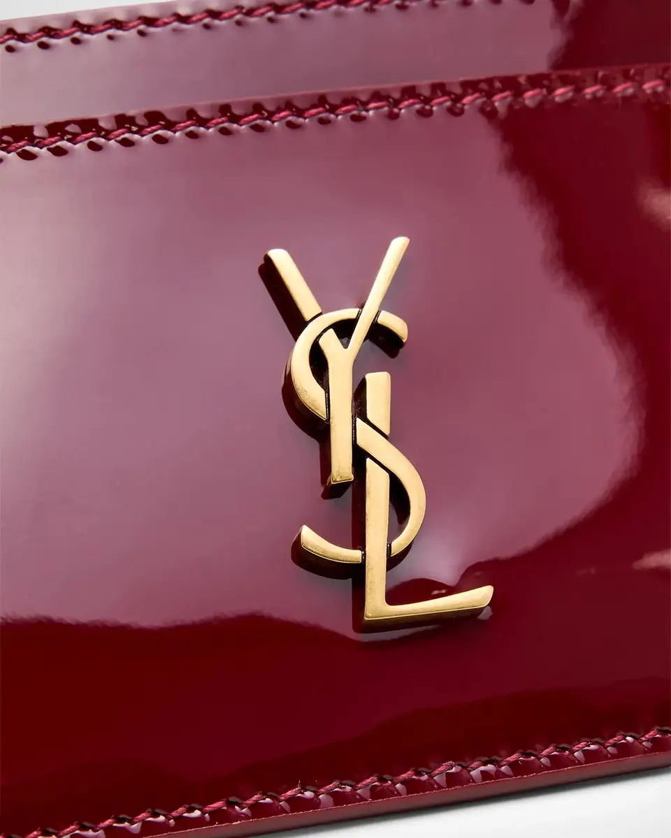Saint Laurent Cassandre Logo Quilted Leather Card Case | Thumbnail 6