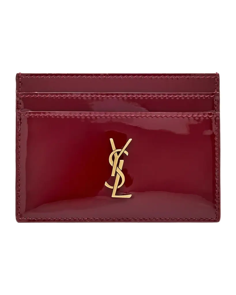 Cassandre Logo Quilted Leather Card Case
