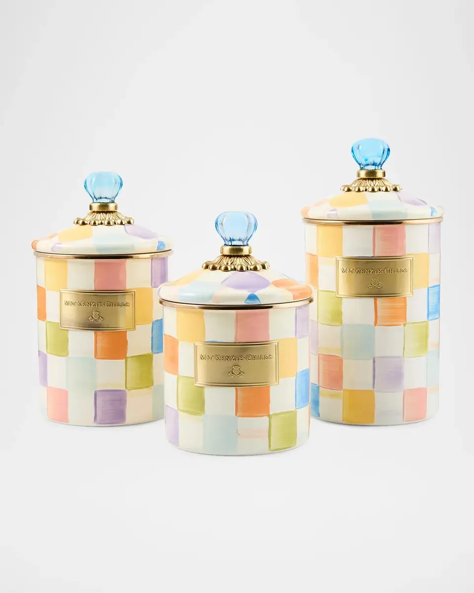 MacKenzie-Childs Confetti Check Large Canister | Thumbnail 2 MacKenzie-Childs Confetti Check Large Canister | Thumbnail 2