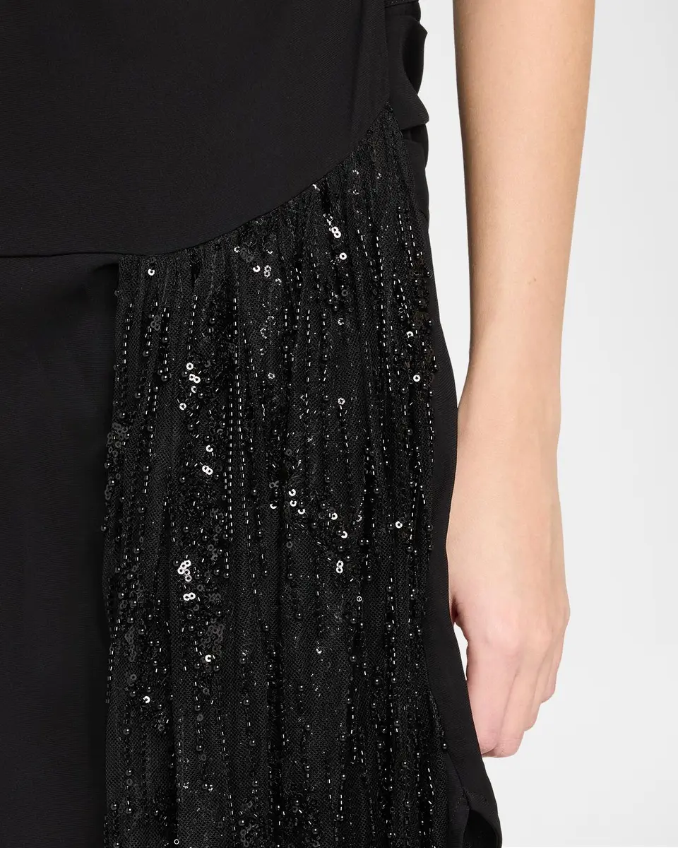 Staud Effie Embellished Asymmetric High-Neck Dress | Thumbnail 5 Staud Effie Embellished Asymmetric High-Neck Dress | Thumbnail 5