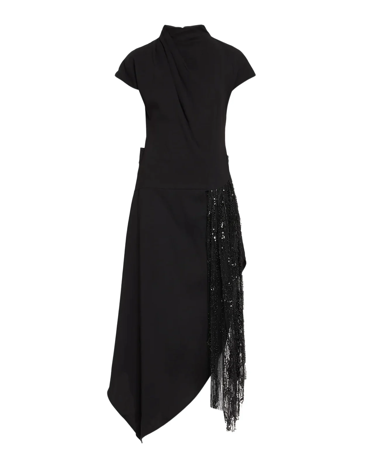 Effie Embellished Asymmetric High-Neck Dress Effie Embellished Asymmetric High-Neck Dress
