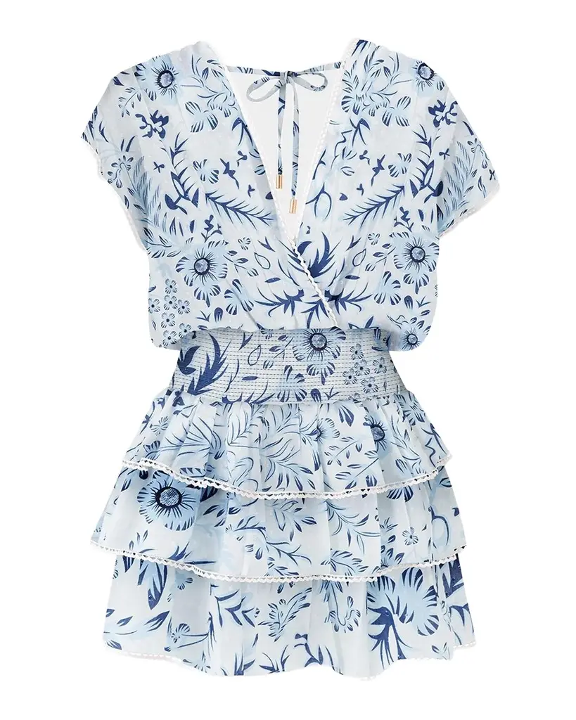 Jess Printed Tiered Mini Dress Jess Printed Tiered Mini Dress