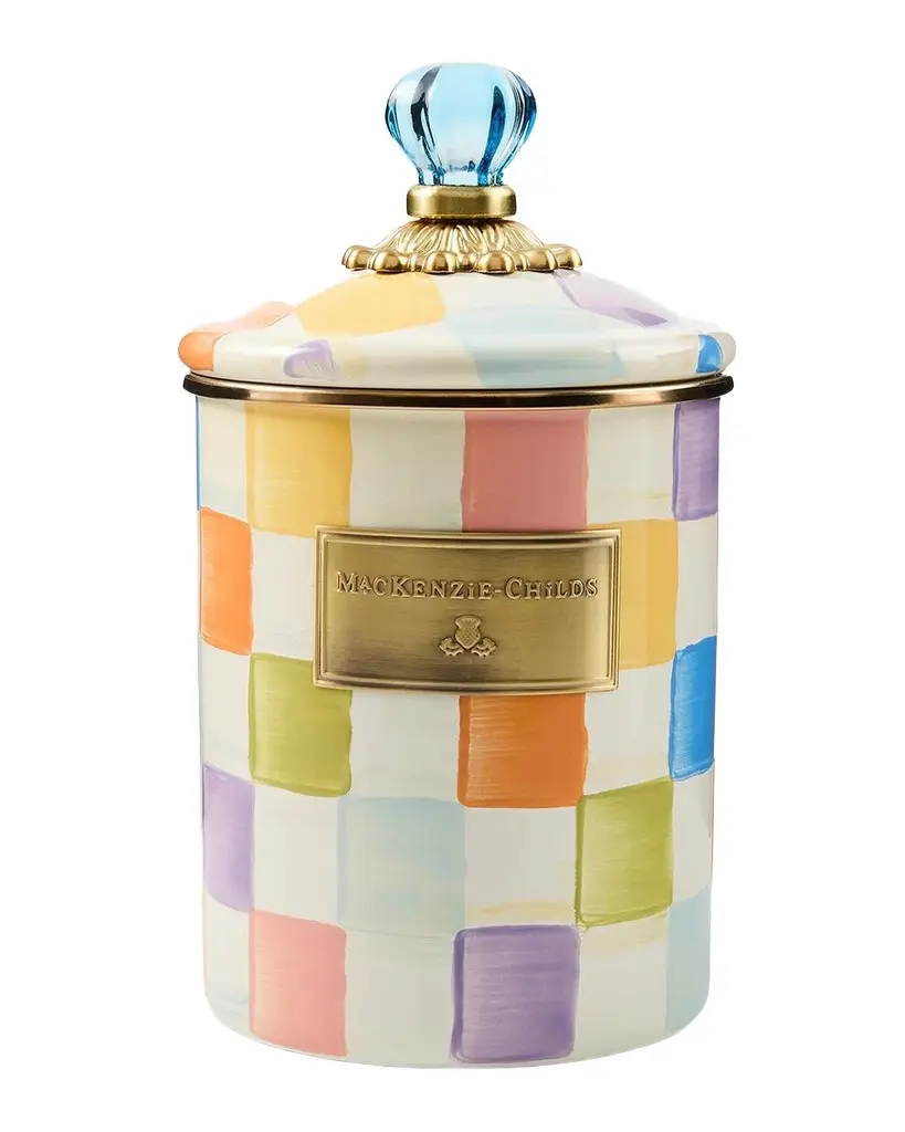 Medium Confetti Check Canister