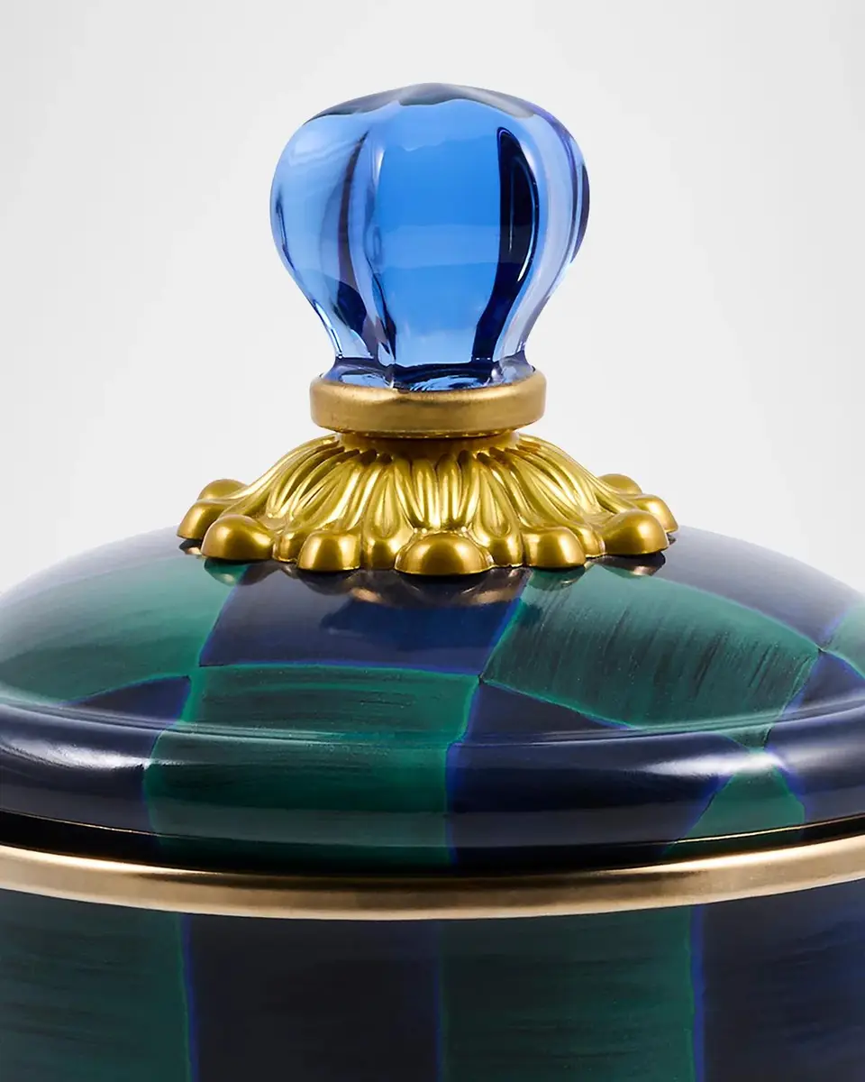 MacKenzie-Childs Medium Juniper Check Canister | Thumbnail 2