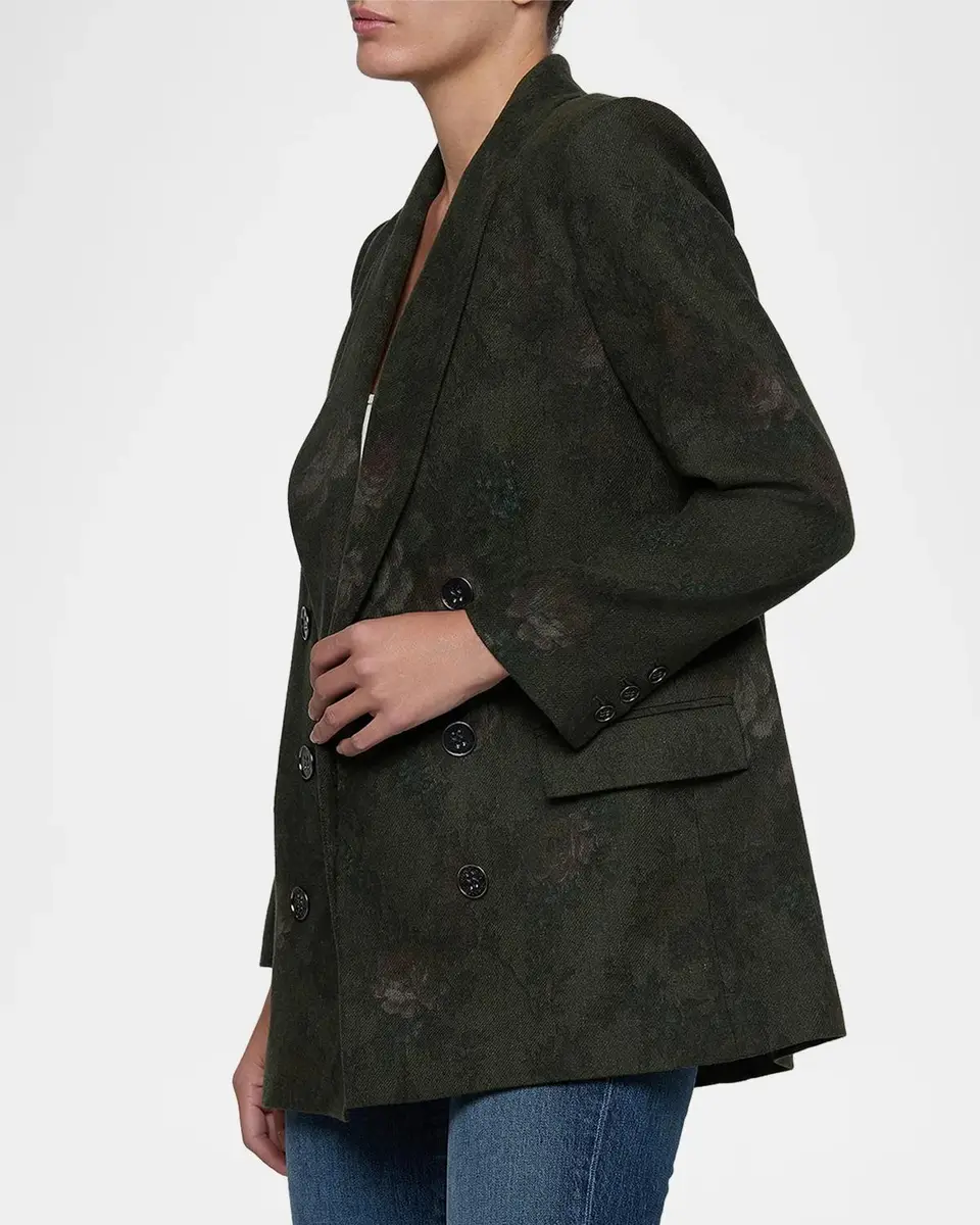 L'Agence Jayda Relaxed Double-Breasted Blazer | Thumbnail 5