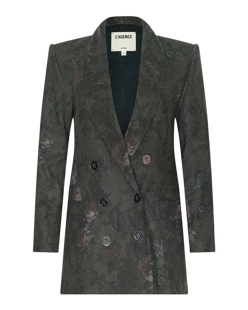 L'Agence Jayda Relaxed Double-Breasted Blazer