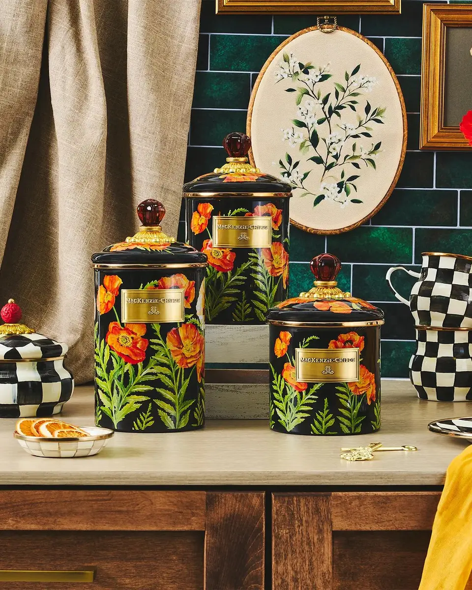 MacKenzie-Childs Poppy Large Canister | Thumbnail 3